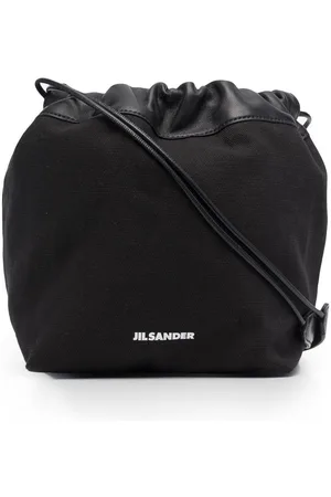 Jil Sander Schultertasche mit Kordelzug