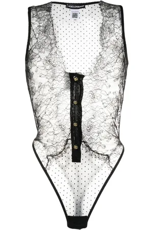 Dolce & Gabbana Semi-transparenter Spitzenbody