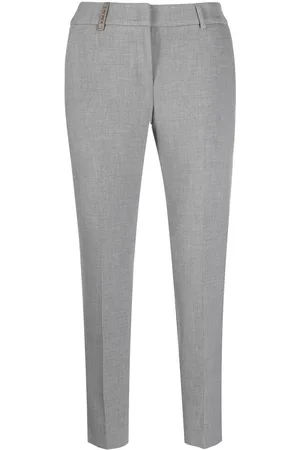 PESERICO SIGN Klassische Cropped-Zigarettenhose