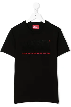 Diesel T-Shirt mit Logo-Applikation