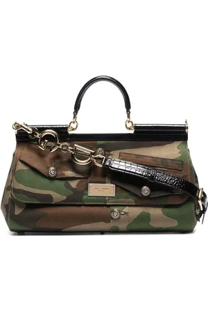 Dolce & Gabbana Sicily Handtasche mit Camouflage-Print