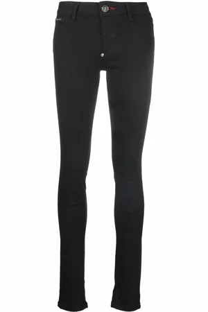 Philipp Plein Skinny-Jeggings mit hohem Bund
