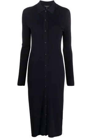 RAG&BONE Hemdkleid mit Fischgrätenmuster
