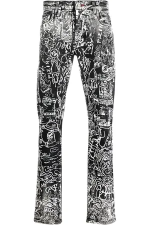 Philipp Plein Jeans mit grafischem Print