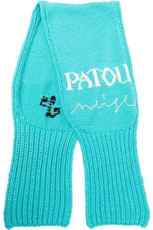Patou Intarsien-Schal mit Logo