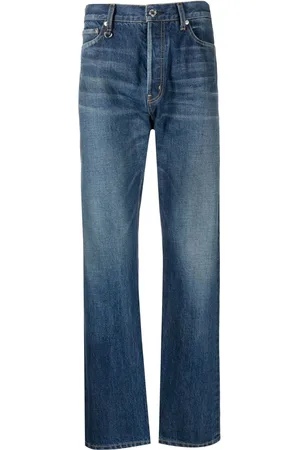 UNDERCOVER Halbhohe Straight-Leg-Jeans