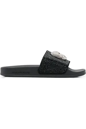 Philipp Plein Pantoletten mit Strass