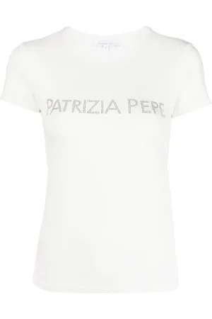 Patrizia Pepe T-Shirt mit Strass-Logo