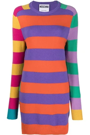 Moschino Gestreiftes Pulloverkleid