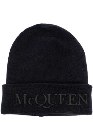 Alexander McQueen Kaschmirmütze mit Logo-Print