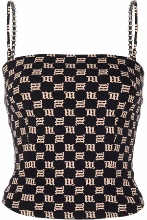 MISBHV Top mit Monogramm-Print