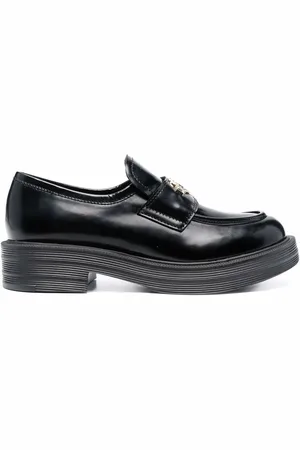 Moschino Klobige Loafer mit Logo-Schild