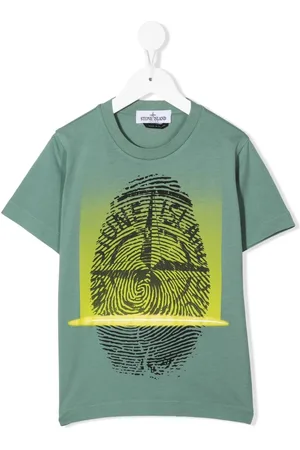 Stone Island T-Shirt mit Fingerabdruck