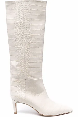 PARIS TEXAS Stiletto-Stiefel mit Kroko-Effekt