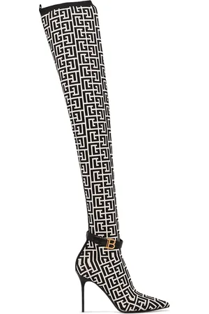 Balmain Klassische Overknee-Stiefel