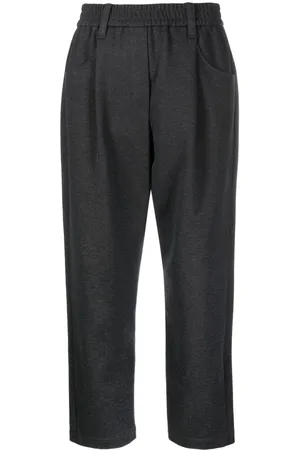 Brunello Cucinelli Halbhohe Hose mit geradem Bein