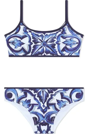 Dolce & Gabbana Bikini mit Majolica-Print