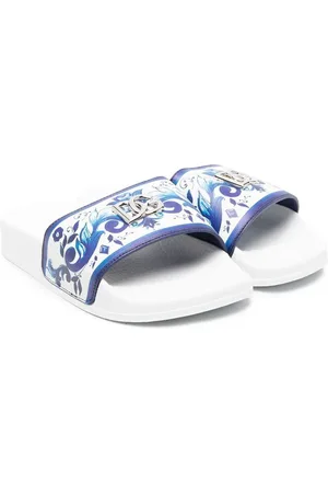 Dolce & Gabbana Pantoletten mit Barock-Print