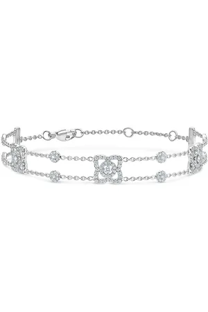 De Beers 18kt Enchanted Lotus Weißgoldarmband mit Diamanten