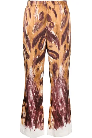 Marni Schlaghose mit grafischem Print
