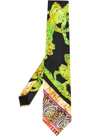 VERSACE 1990s Seidenkrawatte mit grafischem Print