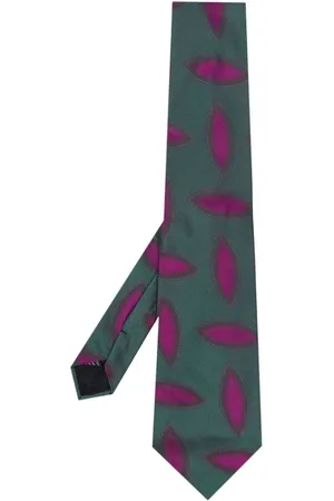 VERSACE 2000s Seidenkrawatte mit geometrischem Print