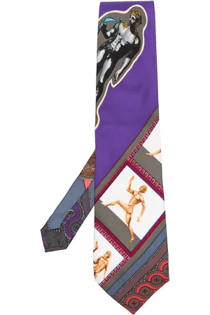 VERSACE 1990s Seidenkrawatte mit grafischem Print