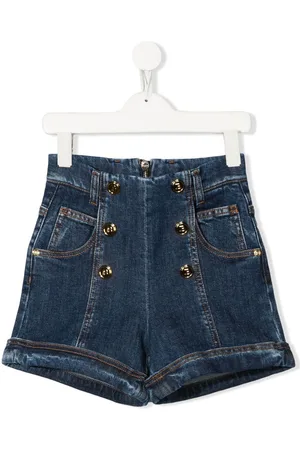 Balmain Jeans-Shorts mit hohem Bund