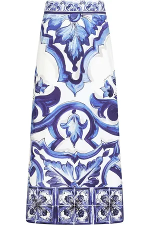 Dolce & Gabbana Maxirock mit Majolica-Print
