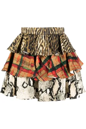 Roberto Cavalli Minirock im Layering-Look