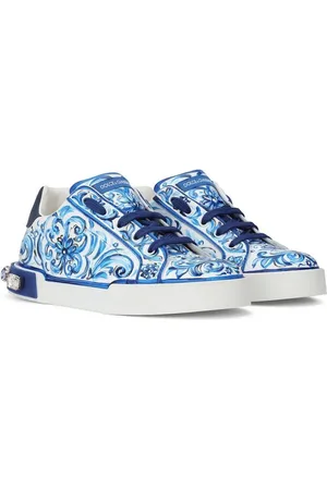 Dolce & Gabbana Portofino Light Sneakers mit Majolica-Print