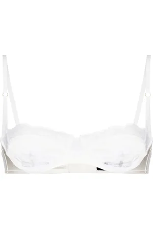 Kiki de Montparnasse Lace Inset Balconette-BH aus Seide