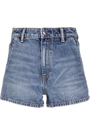 Alexander Wang Damen Shorts - Hoch sitzende Jeans-Shorts