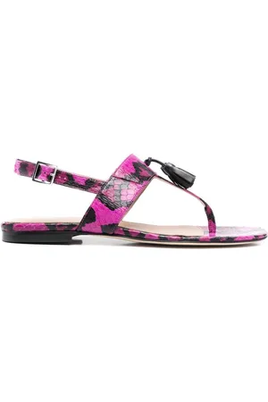 Scarosso Sandalen mit Schlangen-Optik