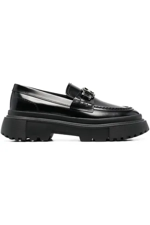 Hogan Plateau-Loafer mit Logo