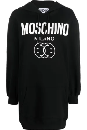 Moschino Kapuzenkleid mit Logo-Print