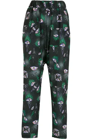 Olympiah Gerade Hose mit Augen-Print