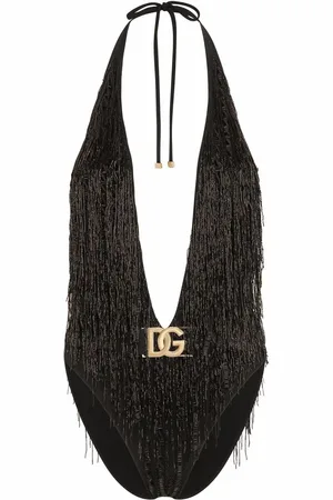 Dolce & Gabbana Badeanzug mit Fransen