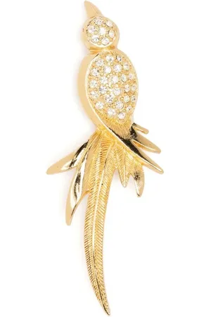 Dior 1980 Brosche mit Strassverzierung