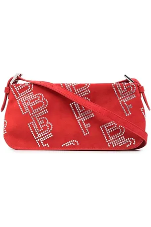 By Far Schultertasche mit Kristallen