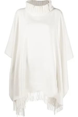 Fabiana Filippi Gestrickter Poncho mit Rollkragen