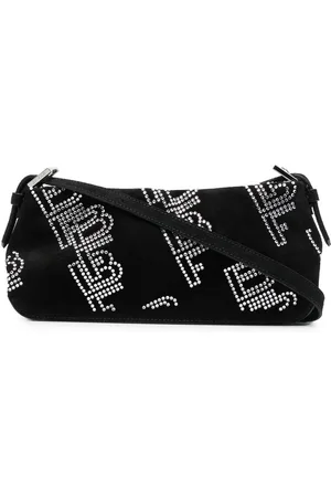 By Far Schultertasche mit Kristallen