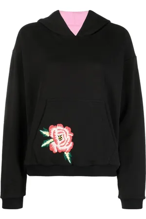 Kenzo Hoodie mit Blumenstickerei