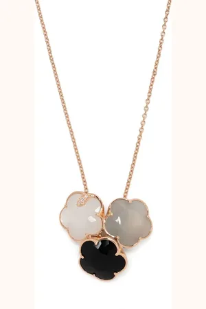 Pasquale Bruni 18kt Bouquet Lunaire Rotgoldhalskette mit Diamanten