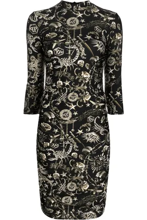 Philipp Plein Minikleid mit Skorpion-Print