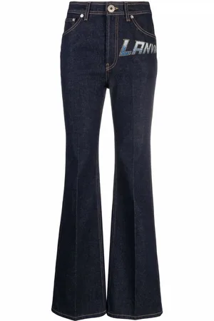 Lanvin Gerade Jeans mit Logo-Print