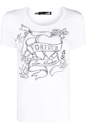 Moschino T-Shirt mit Slogan-Print