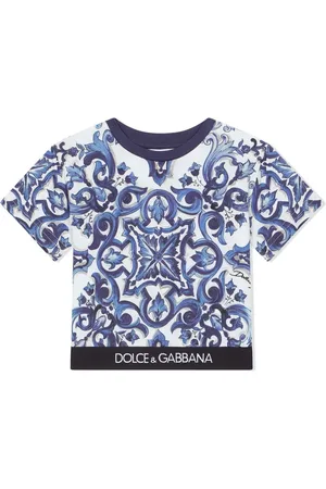 Dolce & Gabbana T-Shirt mit Majolica-Print