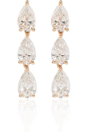 Anita 18kt Rotgoldcreolen mit einem Diamanten