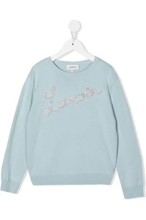 Lanvin Pullover mit Strass-Logo
